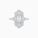 Load image into Gallery viewer, Art Deco Style Emerald Cut Diamond Ring - Shahin Jewelry
