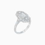 Load image into Gallery viewer, Art Deco Style Emerald Cut Diamond Ring - Shahin Jewelry
