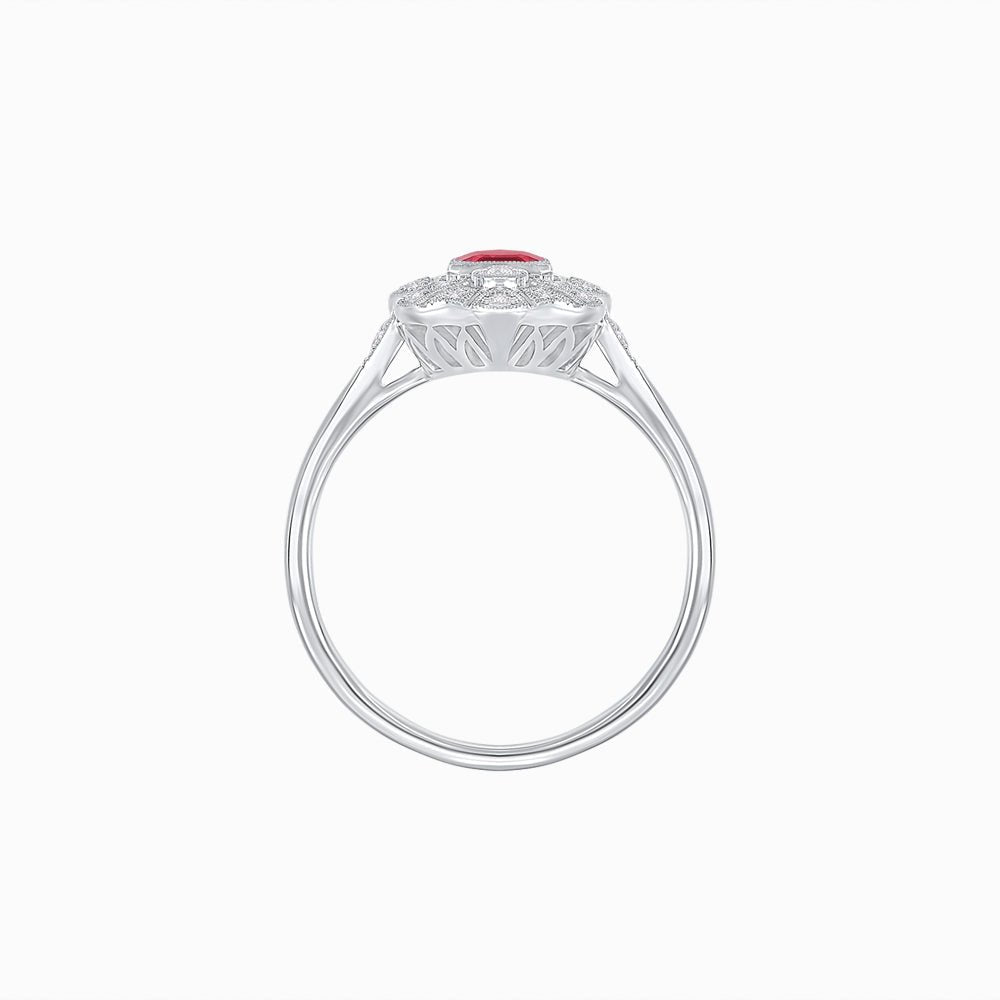 Art Deco Style Emerald Cut Gemstone Ring - Shahin Jewelry