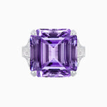 Load image into Gallery viewer, Art Deco Style Emerald Cut Ring Mounting with Baguette and Round Diamonds - Shahin Jewelry