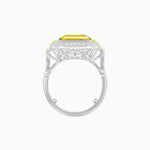 Load image into Gallery viewer, Art Deco Style Emerald Cut Ring Mounting with Diamond Halo and Matching Baguette Side Gemstones - Shahin Jewelry