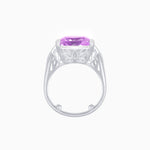 Load image into Gallery viewer, Art Deco Style Emerald Cut Ring with Baguette Diamond Shoulders - Shahin Jewelry
