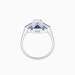 Load image into Gallery viewer, Art Deco Style Emerald Cut Ring with Geometric Elegance - Shahin Jewelry