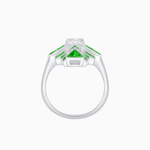 Load image into Gallery viewer, Art Deco Style Emerald Cut Ring with Geometric Elegance - Shahin Jewelry