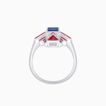 Load image into Gallery viewer, Art Deco Style Emerald Cut Ring with Geometric Elegance - Shahin Jewelry