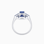 Load image into Gallery viewer, Art Deco Style Emerald Cut Ring with Geometric Elegance - Shahin Jewelry