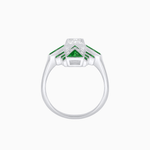 Load image into Gallery viewer, Art Deco Style Emerald Cut Ring with Geometric Elegance - Shahin Jewelry