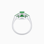 Load image into Gallery viewer, Art Deco Style Emerald Cut Ring with Geometric Elegance - Shahin Jewelry