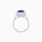 Load image into Gallery viewer, Art Deco Style Emerald Cut Ring with Hand - Engraved Shank - Shahin Jewelry