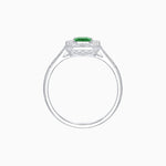 Load image into Gallery viewer, Art Deco Style Emerald Shape Halo Engagement Ring with Gemstone - Shahin Jewelry