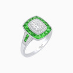 Load image into Gallery viewer, Art Deco Style Engagement Ring - Shahin Jewelry
