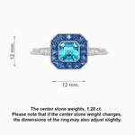 Load image into Gallery viewer, Art Deco Style Engagement Ring with Asscher Cut - Shahin Jewelry
