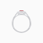 Load image into Gallery viewer, Art Deco Style Engagement Ring with Asscher Cut - Shahin Jewelry