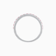 Art Deco Style Eternity Ring - Ruby - Shahin Jewelry