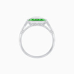 Load image into Gallery viewer, Art Deco Style French Cut Sapphire Ring With Diamond - Shahin Jewelry
