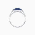 Load image into Gallery viewer, Art Deco Style French Cut Sapphire Ring With Gemstone - Shahin Jewelry