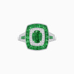 Load image into Gallery viewer, Art Deco Style Gemstone Engagement Ring - Shahin Jewelry
