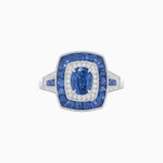 Load image into Gallery viewer, Art Deco Style Gemstone Engagement Ring - Shahin Jewelry
