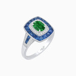 Load image into Gallery viewer, Art Deco Style Gemstone Engagement Ring - Shahin Jewelry
