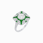 Load image into Gallery viewer, Art Deco Style Geometric Engagement Ring - Shahin Jewelry
