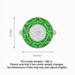 Load image into Gallery viewer, Art Deco Style Geometric Engagement Ring with Illusion Diamond - Shahin Jewelry
