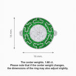 Load image into Gallery viewer, Art Deco Style Geometric Engagement Ring with Illusion Diamond - Shahin Jewelry
