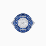Load image into Gallery viewer, Art Deco Style Geometric Engagement Ring with Illusion Diamond - Shahin Jewelry
