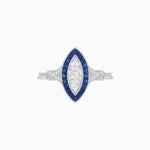 Load image into Gallery viewer, Art Deco Style Illusion Marquise Diamond Ring - Shahin Jewelry
