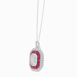 Load image into Gallery viewer, Art Deco Style Illusion Pendant - Shahin Jewelry
