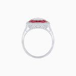 Load image into Gallery viewer, Art Deco Style Illusion Setting Diamond Ring - Shahin Jewelry
