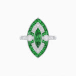 Load image into Gallery viewer, Art Deco Style Marquise Calibrated Ring - Shahin Jewelry
