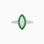 Load image into Gallery viewer, Art Deco Style Marquise Diamond Ring - Shahin Jewelry
