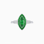 Load image into Gallery viewer, Art Deco Style Marquise Gemstone Ring - Shahin Jewelry
