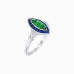 Load image into Gallery viewer, Art Deco Style Marquise Gemstone Ring - Shahin Jewelry
