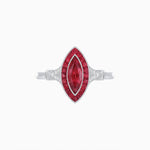 Load image into Gallery viewer, Art Deco Style Marquise Gemstone Ring - Shahin Jewelry
