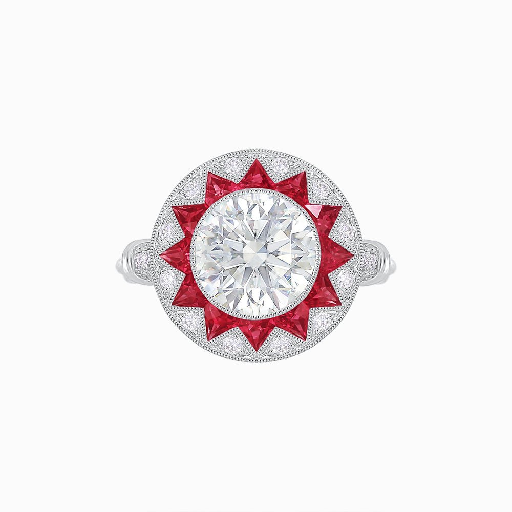 Art Deco Style Star Design Ring - Shahin Jewelry