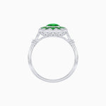 Load image into Gallery viewer, Art Deco Style Star Design Ring Oval Cut Gemstone - Shahin Jewelry
