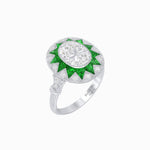 Load image into Gallery viewer, Art Deco Style Star Design Ring with Diamonds - Shahin Jewelry
