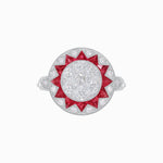 Load image into Gallery viewer, Art Deco Style Star Design Ring With Illusion Setting - Shahin Jewelry
