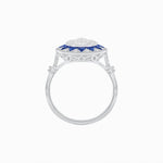 Load image into Gallery viewer, Art Deco Style Star Design Ring With Illusion Setting - Shahin Jewelry
