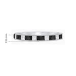 Load image into Gallery viewer, Baguette Brilliance , Onyx and Diamond Channel Set Ring - Shahin Jewelry
