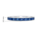 Load image into Gallery viewer, Baguette Sapphire Channel Set Ring - Shahin Jewelry
