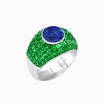 Load image into Gallery viewer, Bombay Ring with Gemstone - Shahin Jewelry
