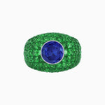 Load image into Gallery viewer, Bombay Ring with Gemstone - Shahin Jewelry
