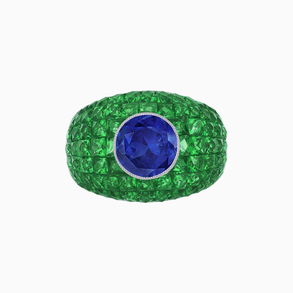 Bombay Ring with Gemstone - Shahin Jewelry