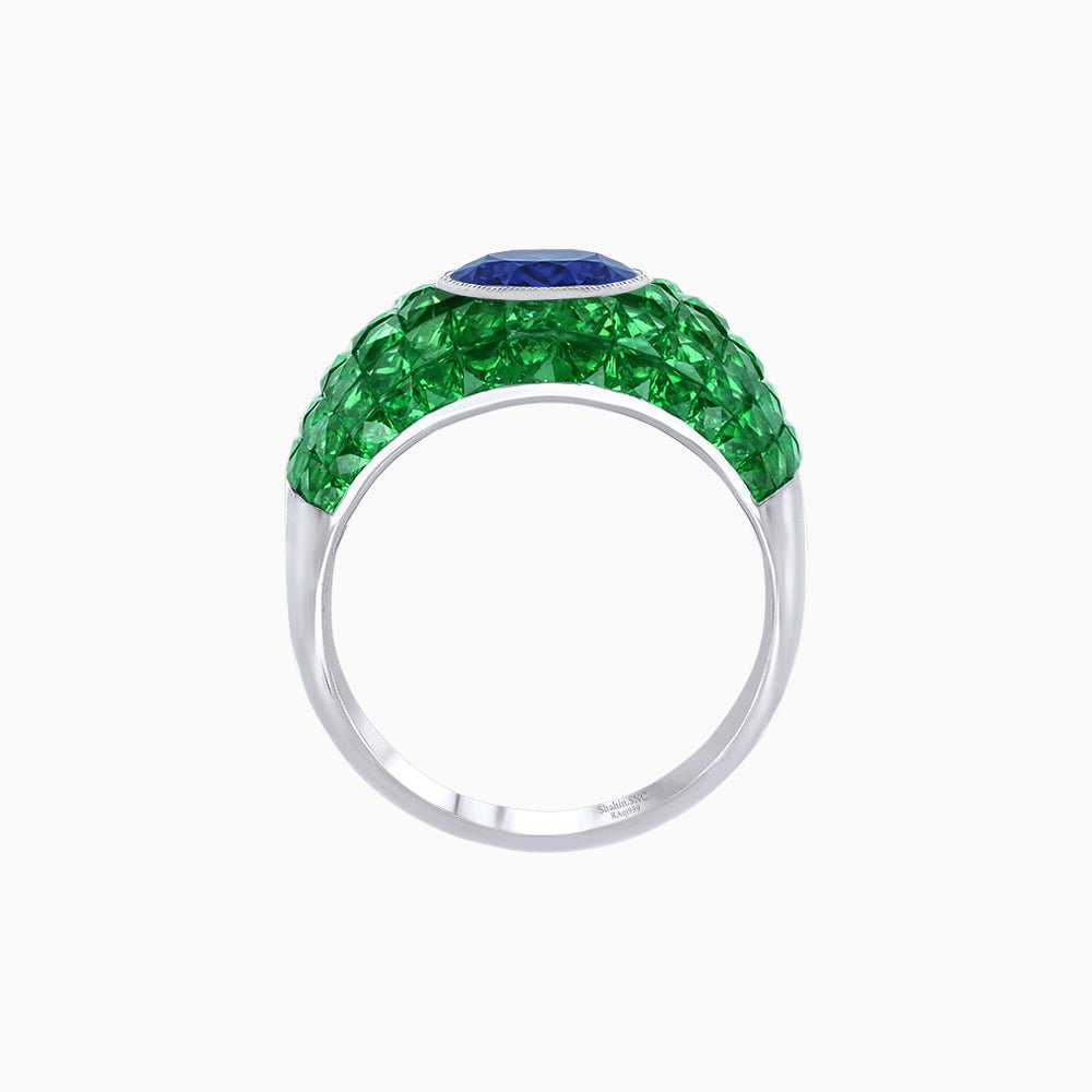 Bombay Ring with Gemstone - Shahin Jewelry