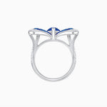 Load image into Gallery viewer, Butterfly Inspired Marquise Cocktail Ring with Invisible-Set Calibré-Cut Gemstones - Shahin Jewelry
