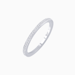Load image into Gallery viewer, Classic Round Diamond Stackable Wedding Band - Shahin Jewelry