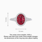 Load image into Gallery viewer, Classic Split Shank Halo Ring Mounting for an Oval Cut Stone - Shahin Jewelry
