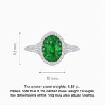 Load image into Gallery viewer, Classic Split Shank Halo Ring Mounting for an Oval Cut Stone - Shahin Jewelry